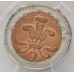 GREAT BRITAIN UK 2000 . TWO 2 PENCE . INCOMPLETE COPPER